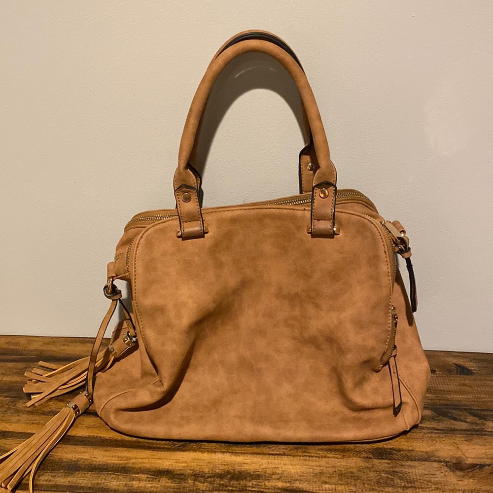 Brown spacious tote